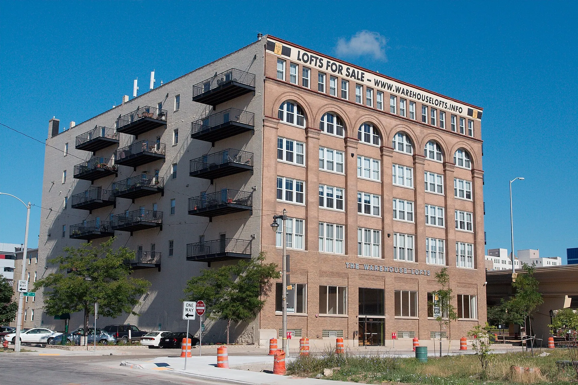 Illustrative warehouse converted to lofts